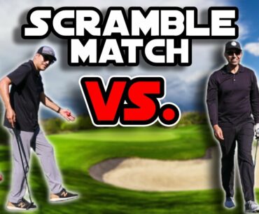 2 vs. 1 Scramble Golf Match | Mark & Martin VS. Juice **EPIC Finish** | BROchacho GOLF