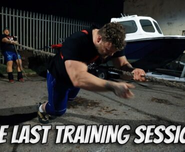 THE LAST TRAINING SESSION BEFORE WORLD'S STRONGEST MAN!