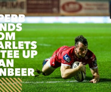 Superb hands from Scarlets to tee up Ryan Conbeer