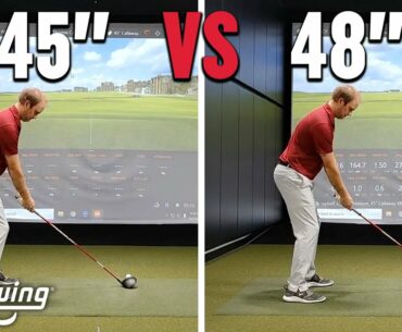 48 Inch Driver vs. 45 Inch Driver Test | Does A Longer Golf Shaft Add Distance?