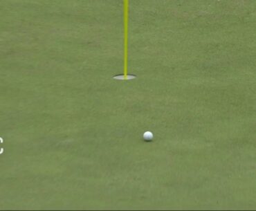 Tiger Woods approach shot on the 16th hole at Augusta | The Masters