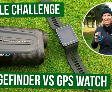 Shot Scope Laser vs GPS Watch: THE 4 HOLE CHALLENGE! | Golfalot Equipment Feature