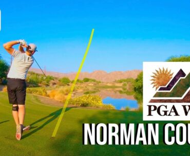 DAWN PATROL @ PGA WEST NORMAN COURSE | Front 9 Course Vlog with Hole Flyovers