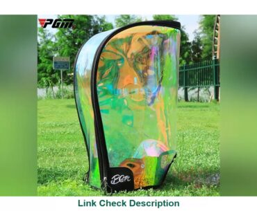 PGM Golf Bag Rain Cover Waterproof Hood Protection Lightweight Club Bags Raincoat Transparent Color