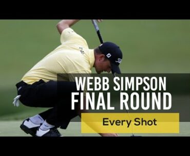 Webb Simpson Every Shot Final Round Shriners Open 2020   PGA Tour