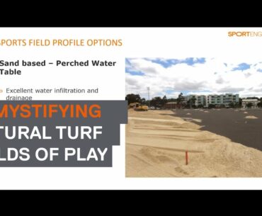 Demystifying natural turf Fields of Play