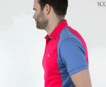 J Lindeberg Fredrik TX Polo Shirt Coral