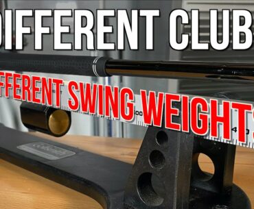 SWING WEIGHT CHANGES - Demonstrations on Adjusting Golf Club Weight