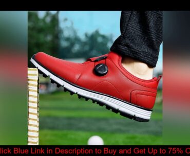 2020 Autumn New Golf Shoes Men  Boys Leather Shoes Sports Shoes Light Weight Mens Golf Shoes High Q