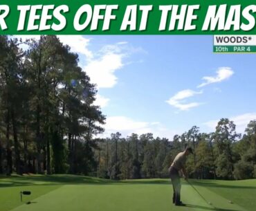 Tiger Woods Tees Off | The Masters 2020 Highlights