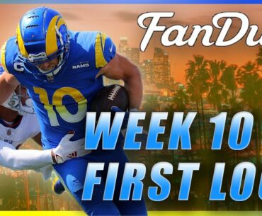 FANDUEL WEEK 10 FIRST LOOK LINEUP: NFL DFS PICKS