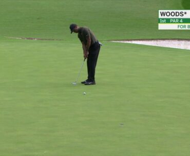 Tiger Woods looks sharp in recording four birdies for an opening round of 68 at the Masters