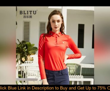 Golf clothing female long-sleeved T-shirt sports casual Polo shirt shirt spring stretch Slim women