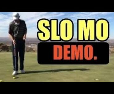 Great Golf Info - slo mo demo arm lock putting