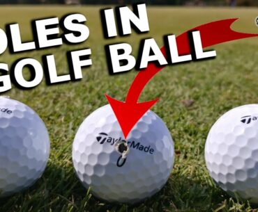 What Happens When You Drill Holes in a Golf Ball?! | Inspired by GM Golf