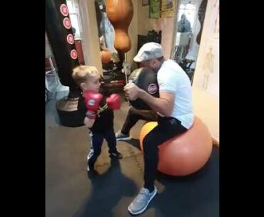 The young champ putting in that work Incredible to see his dedication to the game at such a young.