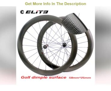 REVIEW Elite 700c Carbon Road Wheels Dimple V Brake Wheelset High TG Golf Dimple Surface 58*25mm Ri