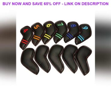 Golf Ijzer Headcover Met Regenboog Kleur Nummer Tag Pu Leer Golf Clubs Protector Covers 11 Stks/set