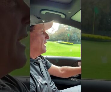 Phil Mickelson remembers Seve Ballesteros & Arnold Palmer on Magnolia Lane on the way to The Masters