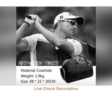 1 pcs Golf Clothing Bag PGM men's motion portable bag Built-in shoes bag Large Capacity Leather YWB