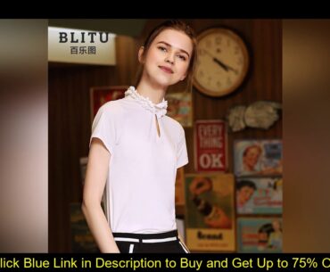 BLITU Golf Women Shirt Summer Ladies Sportswear Gym Clothing Dry-fit Short sleeve T-shirt Quick-Dry