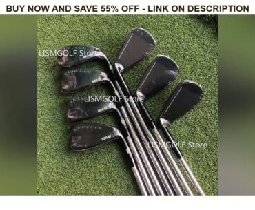 Golf Sport 0311XF Golf Clubs Iron Set Zwart 4-9W(7Pcs) R/S/Sr Flex Staal/Graphite Shaft Met Head Co