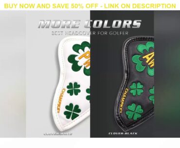 [2 Kleuren] Lucky Clover Golf Irons Headcovers Pu Club Iron Complete Set Hoofd Covers # 3-9PAS 10 S