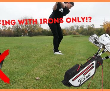 IRONS ONLY CHALLENGE | playing 9 holes of golf with just irons. what will I shoot?