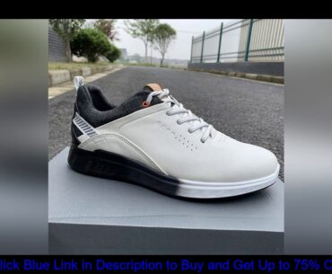 2020 New Brand Men Golf Shoes Genuine Leather Golf Sport Training Sneakers for Men