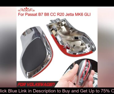 Chrome/Matt Silver DSG Logo Gear Shift Knob HandBall For Volkswagen VW Golf 6 7 R GTI Passat B7 CC