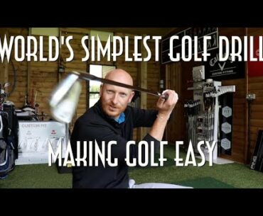 World's simplest golf drill