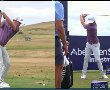 Cameron Smith golf swing - Driver & 3 wood (face-on & DTL), ASI Scottish Open, July 2018.