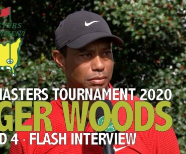 Tiger Woods Sunday Flash Interview 2020 The Masters Tournament - Round 4