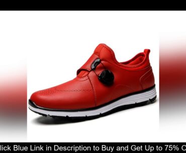 Men Golf Shoes Black Blue Man Sport Walking Leather Sneakers Outdoor Spring Autumn Golf Sneakers Ma