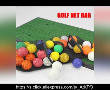 1Pcs Golf Ball Bag Mesh Stuff Sack Laundry Bag Lightweight Nylon Mesh Bag with 2 Layer Can Hold 36