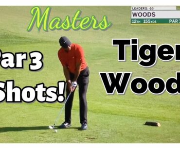 Tiger Woods hits 3 balls in the water on hole 12 of the Masters On Sunday 2020