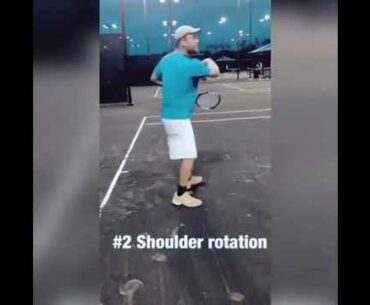 How to improve your forehand ground stroke, topspin, follow through, turn, contact point and grip