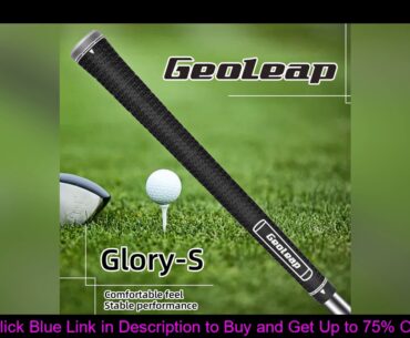 Geoleap GLORY-S Golf Grips Set of 10- Sticky Rubber Golf Club GripsDouble G TextureStandard7 Colors