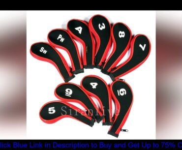 High Quality 10Pcs Rubber Neoprene Golf Head Cover Golf Club Iron Putter Protect Set Number Printed