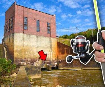 Fishing HUGE SPILLWAY for MYSTERY Fish!