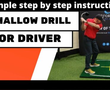 How To Shallow Your Downswing - Simple Drill Using Driver or Irons