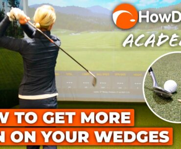Back-spin with a wedge: EXPLAINED using Trackman! | HowDidiDo Academy