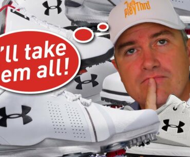 I BOUGHT EVERY GOLF SHOE UNDER ARMOUR MAKES | Under Armour Spieth & HOVR Review