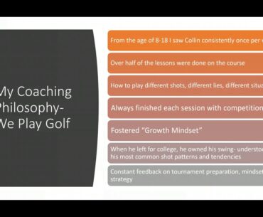 2020 Rick Sessinghaus, Coaching a PGA Champion SCPGA CATALYST Webinar Series