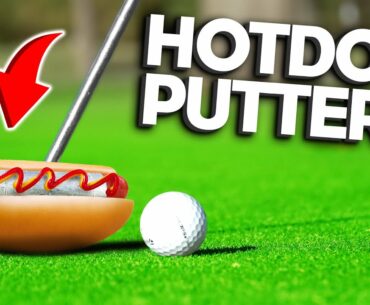 Hot Dog Putter?! Golf Challenge Vs @Zac Radford