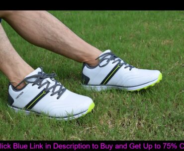 2019 New Men Golf Shoes Waterproof Spikeless/Non-slip Golf Sneakers Lightweight Sport Trainers