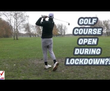 PLAYING THE ONLY GOLF COURSE OPEN IN ENGLAND!