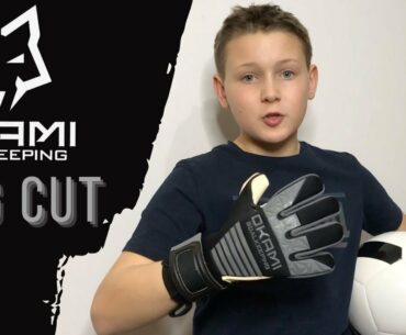 Okami Goalkeeping Gloves Review: The Neg Cut in Alpha & Beta grip models - Black/Grey/White