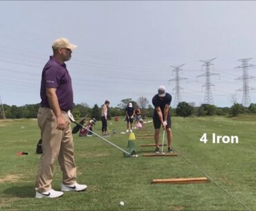 MCS Golf Swing   7 Iron & 4 Iron Face On