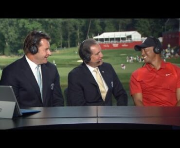 Tiger Woods talks about his return to golf at Quicken Loans